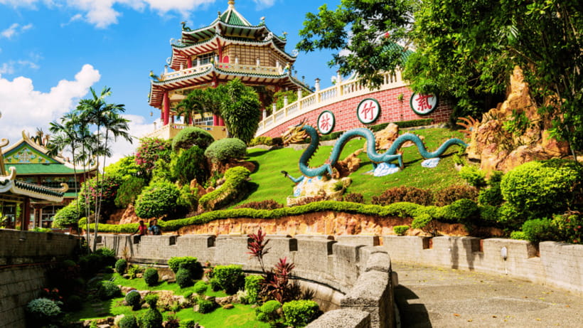 Best Seller Cebu City Group Tour - Taoist Temple, quiet above the city
