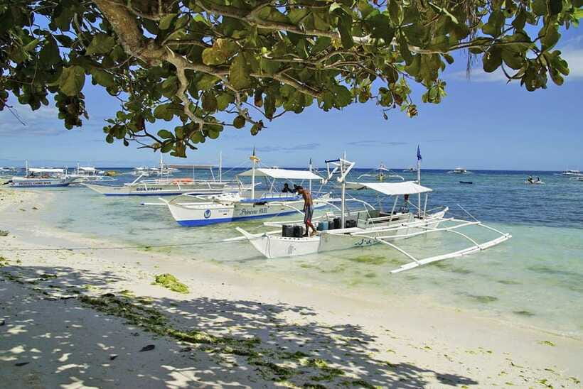 Bohol Balicasag Is Private Tour and Dolphin Watching - Paddle boat time and the changing Virgin Island plan