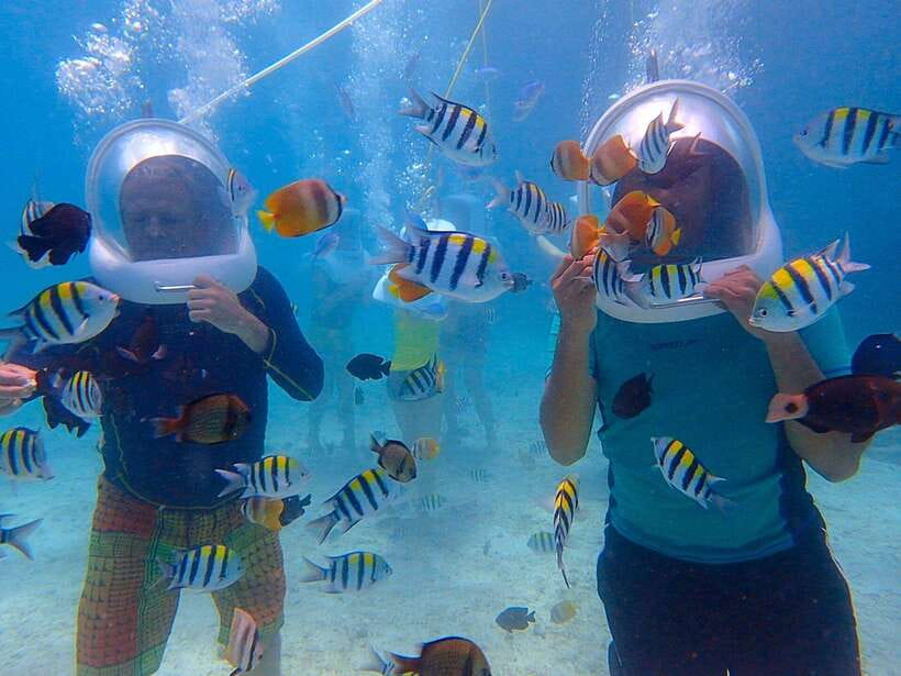 Boracay: Aquanaut Adventure with Photos and Videos - Walking the seafloor for a first look underwater