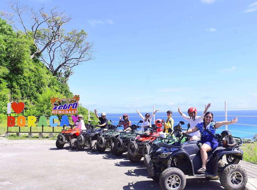 Boracay: ATV NewCoast - The View Deck stop and Boracay from above