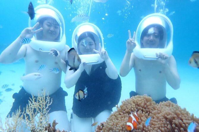 Boracay Helmet Diving - The short briefing and guided descent