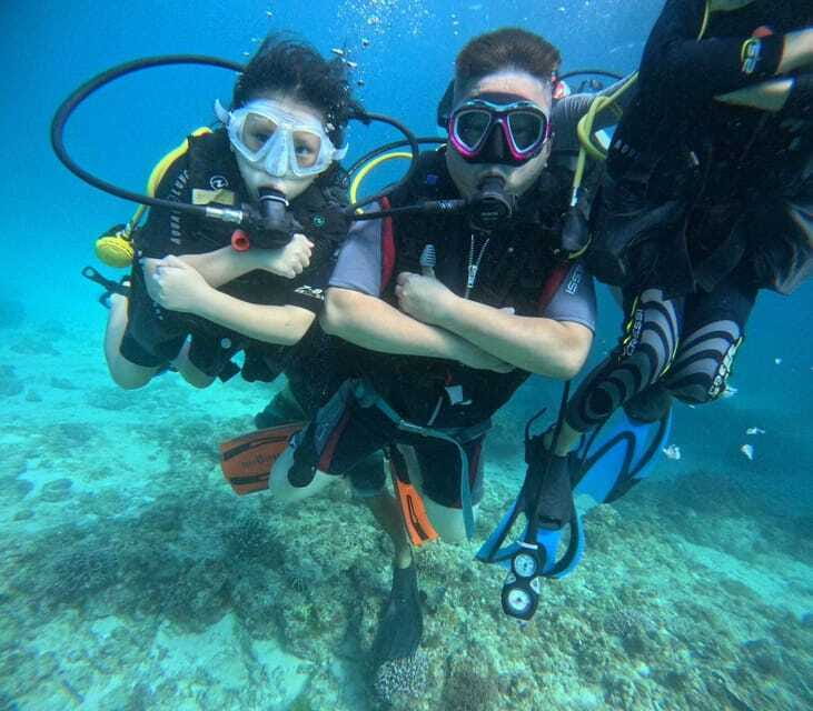Boracay: Island Hopping with Buffet Lunch & Helmet Diving - Crystal Cove Island and the optional entrance fee
