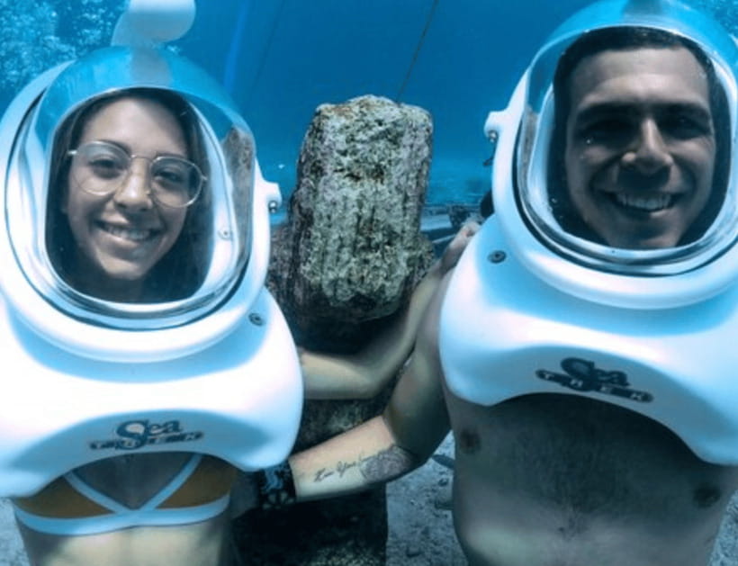 Boracay: Island Hopping with Lunch, Helmet Diving & ATV - Starting at Astoria Boracay