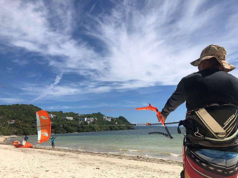 Boracay Kiteboarding Discovery Course - Learning wind direction before touching the water