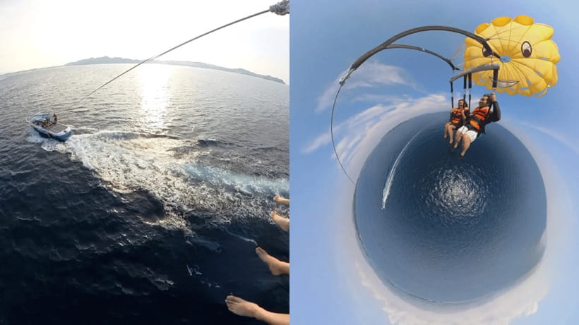 Boracay Parasailing with Insta 360 - What the views add to a short activity