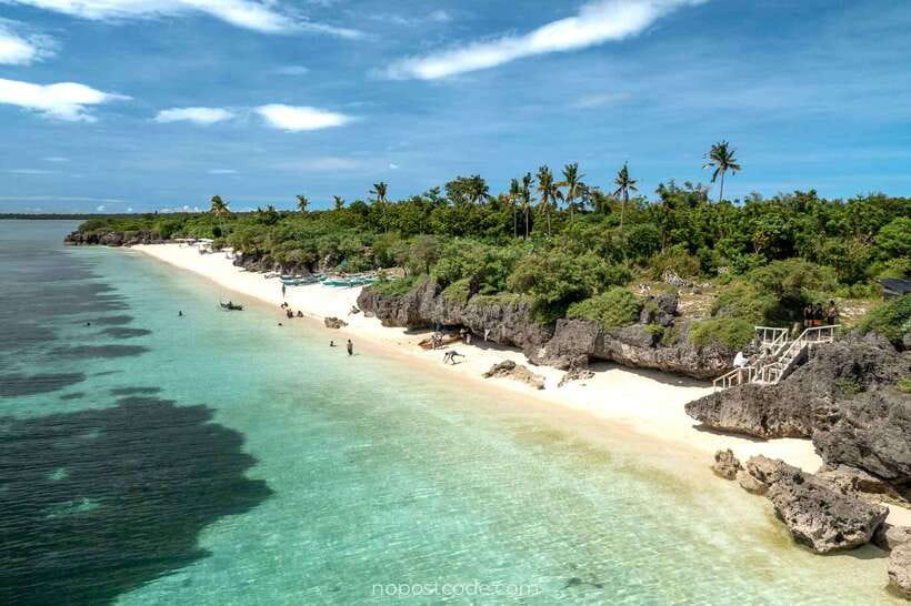 Cebu: Bantayan Island and Virgin Island Hopping Day Tour - Omagieca Obo-ob and the Camp Sawi setting