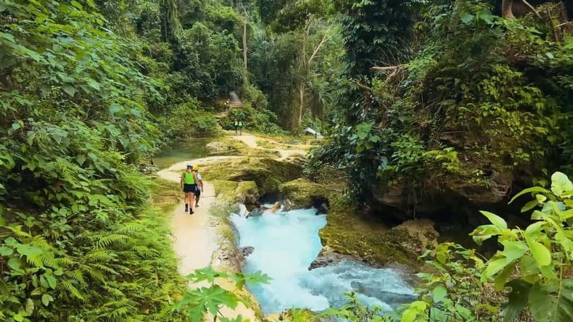 Cebu: Kawasan Falls Canyoneering Tour with Ziplining & Lunch - Flying over the jungle before the canyon