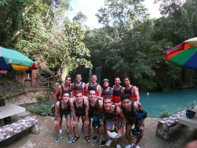 Cebu Moalboal: Kawasan Canyoneering Adventure with Lunch - The Tarzan swing and waterfall jumps