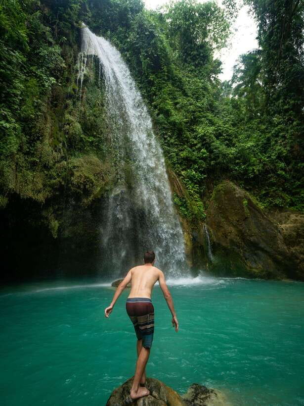 Cebu Oslob Whaleshark, Moalboal Sardines Run&Inambakan Falls - One long Cebu day, three very different sights