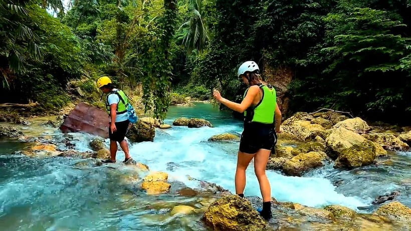 Cebu South Falls: Mantayupan, Kawasan, Inambakan & Aguinid - Kawasan Falls brings the classic turquoise pool