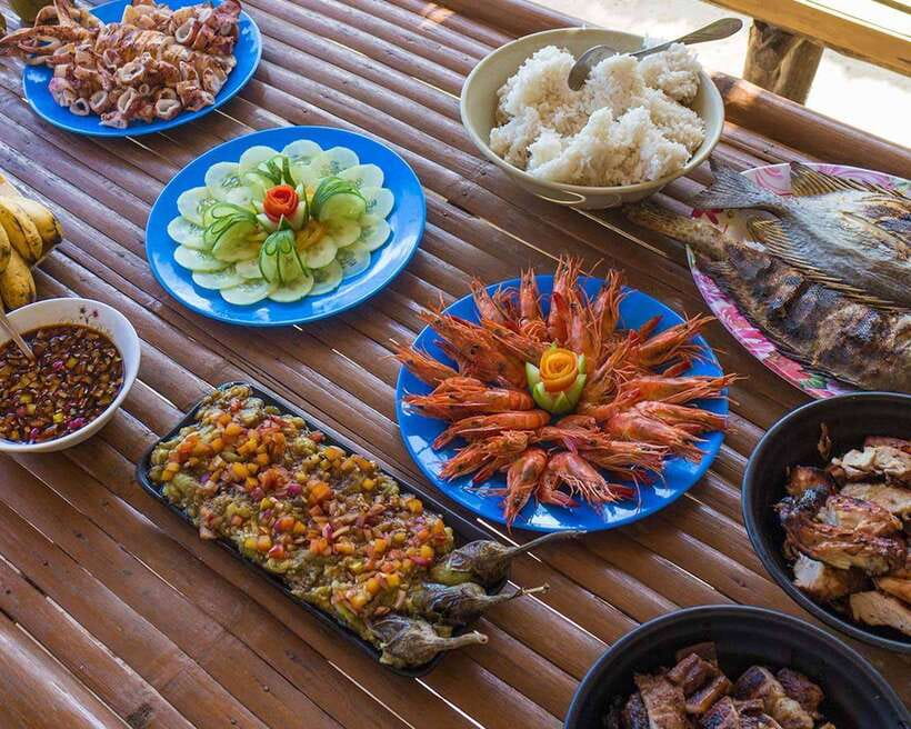 Coron: Coastal Cliffs, Beach & Malcapuya Island Hopping Tour - Lunch is simple local food in a beautiful setting