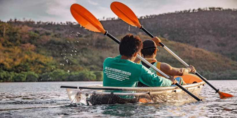 Coron: Watersports Experience - Clear-bottom kayaking gives you a calmer option
