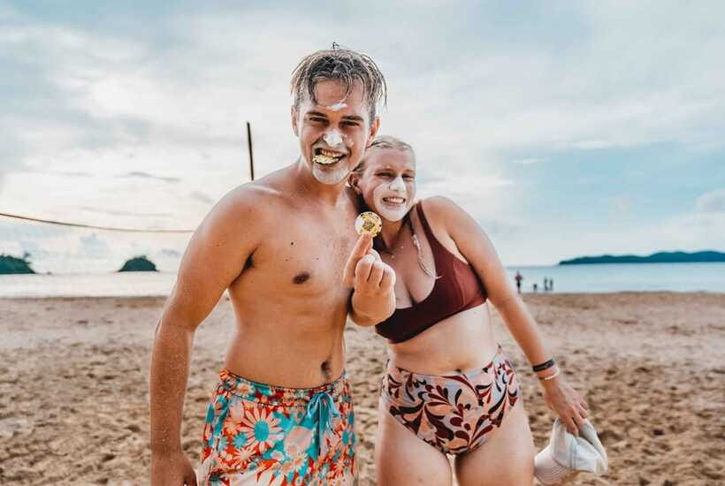 El Nido: Jeepney Adventure Tour with Lunch - Pool time and the Frendz rooftop finish
