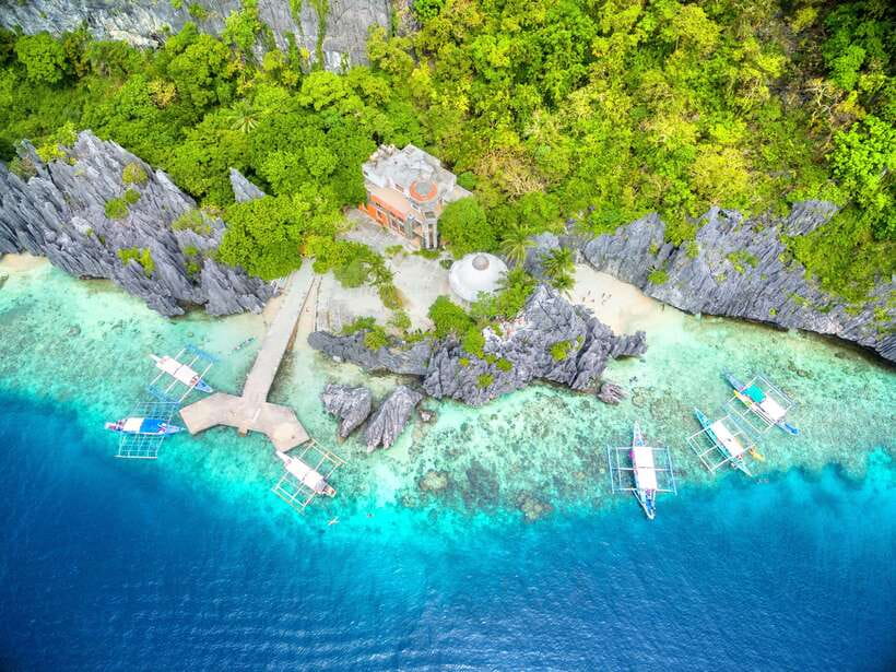 El Nido Tour C (shared tour) - Helicopter Island and the first look at El Nido’s rock country