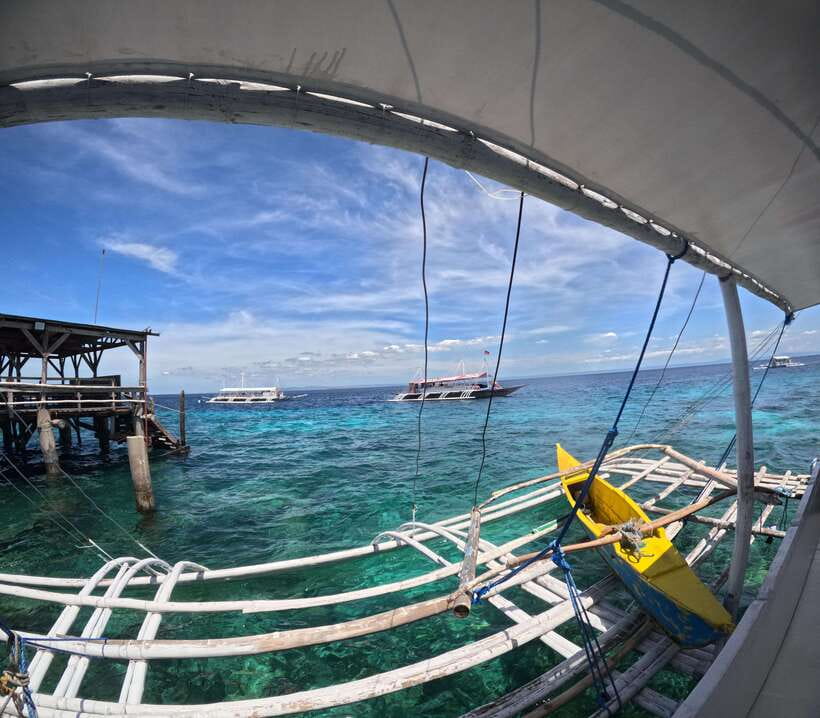 From Cebu: Island Hopping to 3 islands with BBQ lunch - Hilutungan Marine Sanctuary and the best snorkeling