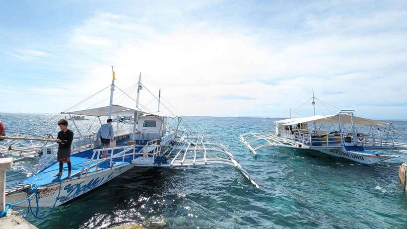 From Cebu: Island Hopping to 3 islands with BBQ lunch - BBQ lunch with a sea breeze