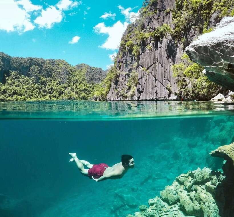 From Coron: Twin Lagoon and Skeleton Wreck Cruise with Lunch - Skeleton Wreck, where snorkeling gains a story