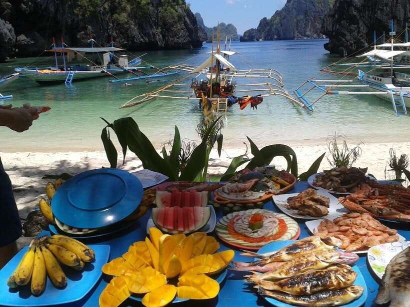 From Puerto Princesa: Port Barton & Island Hopping Day Trip - Starfish Island and the included BBQ lunch