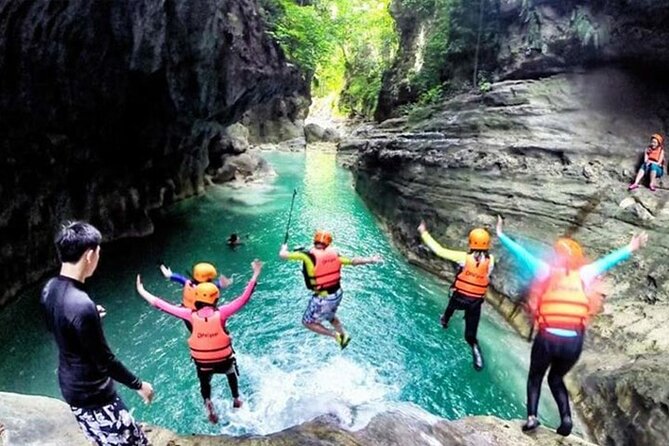 Kawasan Falls Canyoneering w/ Lunch & Transfers from Cebu City - Getting fitted with gear in Badian