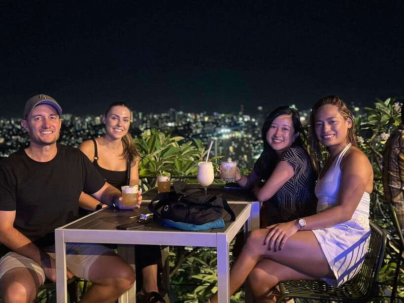 Makati Rooftop and Hidden Bars Experience - Catching sunset from the first rooftop