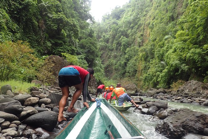 Pagsanjan Falls-Taal Volcano-Tagaytay ultimate Day Tour frm MNL - Shooting the Rapids toward Pagsanjan Falls