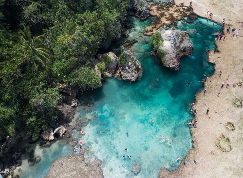 Siargao Land Tour Adventure - Maasin River and the bridge swing