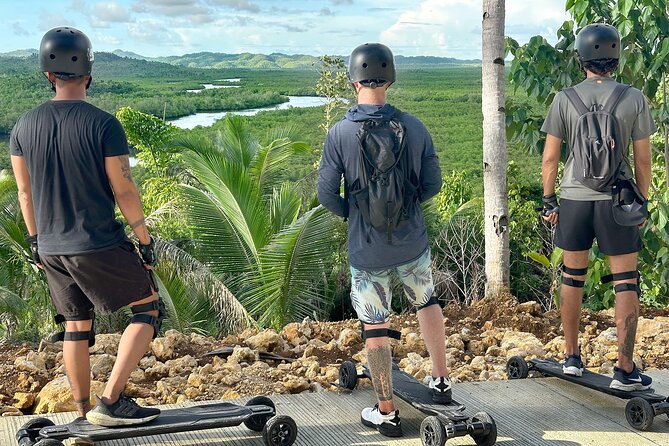 Siargao : Sunset 2 Hours Guided Electric Skate Experience - Rolling toward Catangnan Bridge