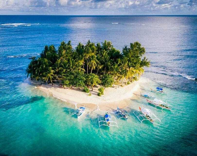 Siargao Tri-Island with Drone & Mermaid Tail - Daku Island and the boodle fight lunch